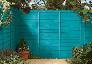 Beach Blue Garden Fence Colour