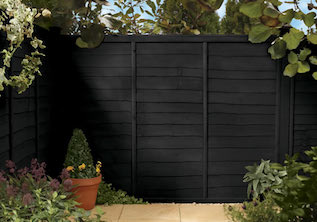Black Ash Garden Fence Colour
