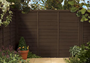 Seasoned Oak Garden Fence Colour