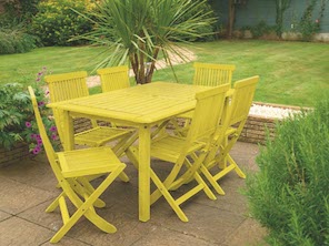 Dazzling Yellow Garden Furniture Colours