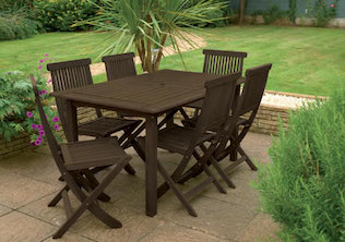 Seasoned Oak Garden Furniture Colour